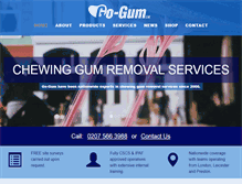 Tablet Screenshot of getridofgum.com